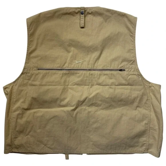 Nike Life Utility Vest Mens Large Sesame Beige Fishing Cargo FN3214-252 NEW - Picture 2 of 5
